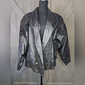 Vintage Women's Leather Jacket sz Large